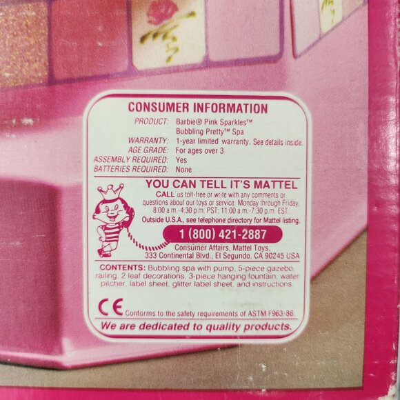 Barbie PInk Sparkles Bubblin' Pretty Spa CIB - Picture 16 of 17